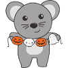 Mouse Happy Halloween Pumpkin Ghost Costume
