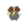 Australian Shepherd Happy Halloween Cauldron