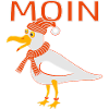Drôle de mouette avec casquette