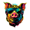 Cochon domestique Truie Cochons Love Piggy