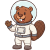 Beaver Astronaut Comic