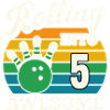Bowling Legend 5th Birthday Design