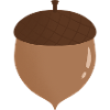 Ilustración de bellota