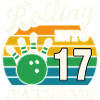 Retro Bowling 17e anniversaire Tee