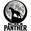 Panther Silhouette Under Full Moon