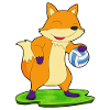 Fox Volleyball Player Volleyball