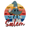 Whimsical Witch Hat with Salem Text