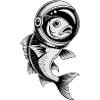Poisson dans l’espace - Logo Cool Astonomy