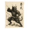 Samurai Katze, Japanischer Krieger & Kämpfer