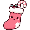 Festive Christmas Stocking Illustration