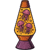 Neon Jellyfish Lava Lamp Effect