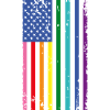Rainbow USA Flag