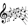 Musical Notes Variant 2 Black