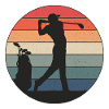 Golfer hits just right