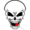 Rebel Skull with Red Lollipop