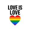 Regenbogen-Herz für Vielfalt und Liebe