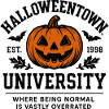 Halloweentown University - Halloween Design Motif