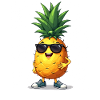 Sunglasses Pineapple Fun Motif