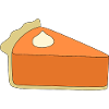 Pumpkin Pie Slice Illustration