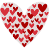 Many hearts pattern