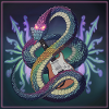 Mythical Serpent Guitar Illustration