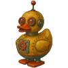 Retro Tin Robot Duck