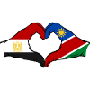 Ägypten_Namibia_Flagge_Haende_Herzform