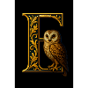 E - Magic Ornament with Owl