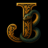 J – Magic Ornament with Basilisk
