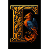 F – Magic Ornament with Phoenix