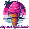 Pink Eiscreme Sunset Design