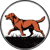 Fox Red Lab Silhouette – Circular Badge