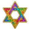 Star of David Judaism | Glitter Gold Sequins