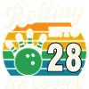 Bowling 28th Birthday Celebration Graphic