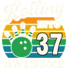 Bowling 37th Birthday Celebration Graphic