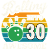 Retro Bowling 30th Birthday Celebration