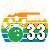 Bowling 33th Birthday Celebration Graphic