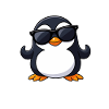 Penguin with sunglasses Lower Austria