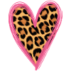 Leopard Pattern Heart Design