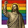 Jesus Pride Power – Rainbow & Fist