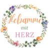Hebamme mit Herz - florales Design - 