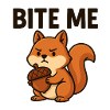 Artsy Squirrel with Bold Message