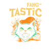  Have A Fangtastic Halloween Schwarze Katze