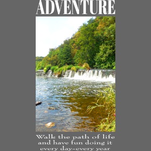 Abenteuer Natur Fluss Landschaft mit Wasserfall