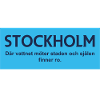 Stockholm Wasser- und Stadttextdesign