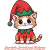 Weihnachtsdesign Katze – Santa’s Smallest Helper