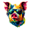 Cochon domestique Truie Cochons Love Piggy