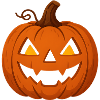Helloween Pumpkin with Creepy Face
