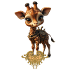 Charmante girafe steampunk