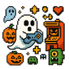 Pixel Ghost Gaming Retro Design